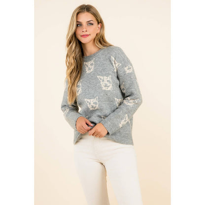 Cat Pattern Sweater