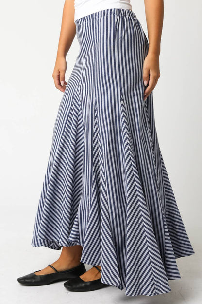 Nava Stripe Maxi Skirt