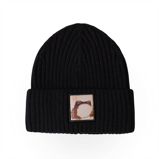HatPhile Matsumoto Hoji Japanese Frog Patch Art Beanie