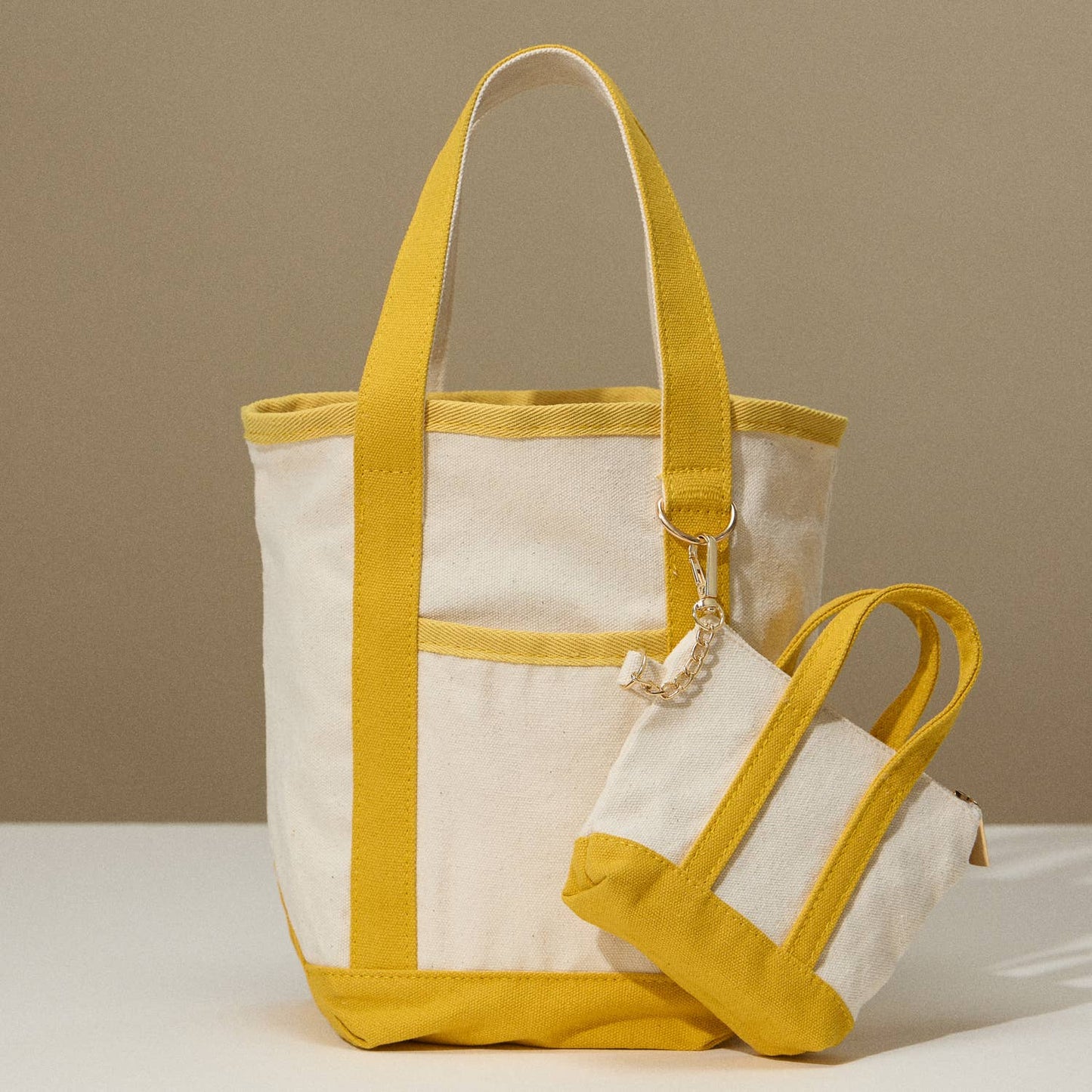 EcoCharm Cotton Everywhere-Carry Canvas Tote Bag -Small Size