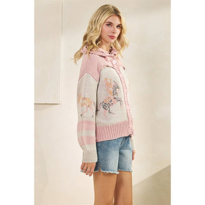 Sweater with Horse Print