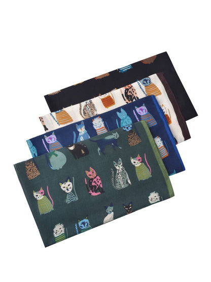 Scarvii - Cute Cartoon Cat Pattern Scarf
