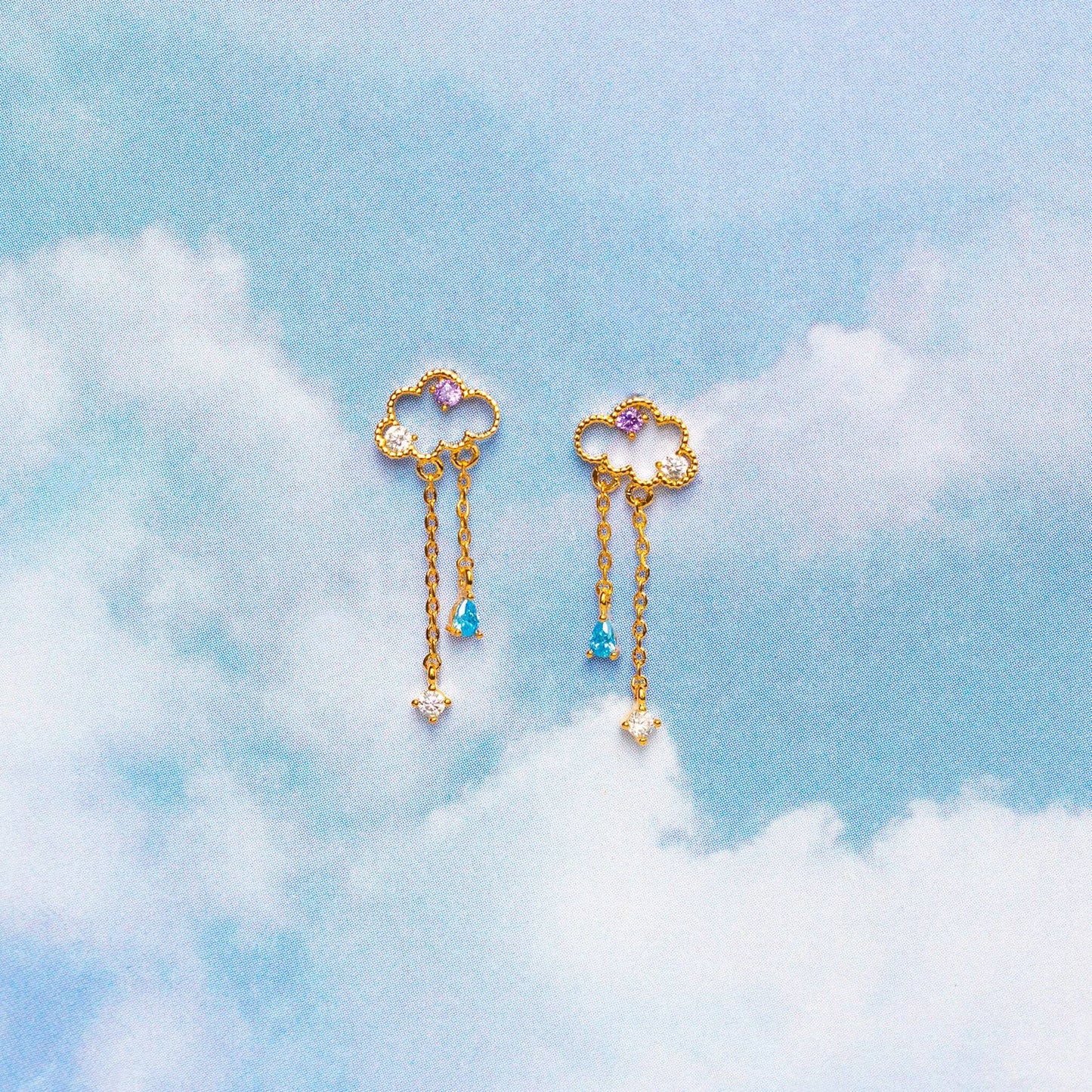 Reigning Clouds Dangle Earrings