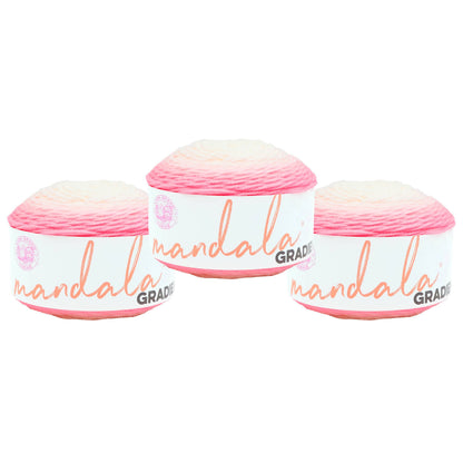 Lion Brand Yarn Mandala Gradient Light Pink 3 Pack