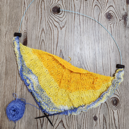 Blue Silk | Sampler Set | Adjustable Knitting Needles | 4 Sizes | US6, US8, US13, US17 | w/custom case