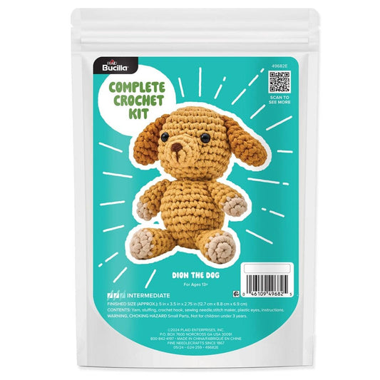 Bucilla ® Amigurumi Crochet Kit - Dion the Dog 5"
