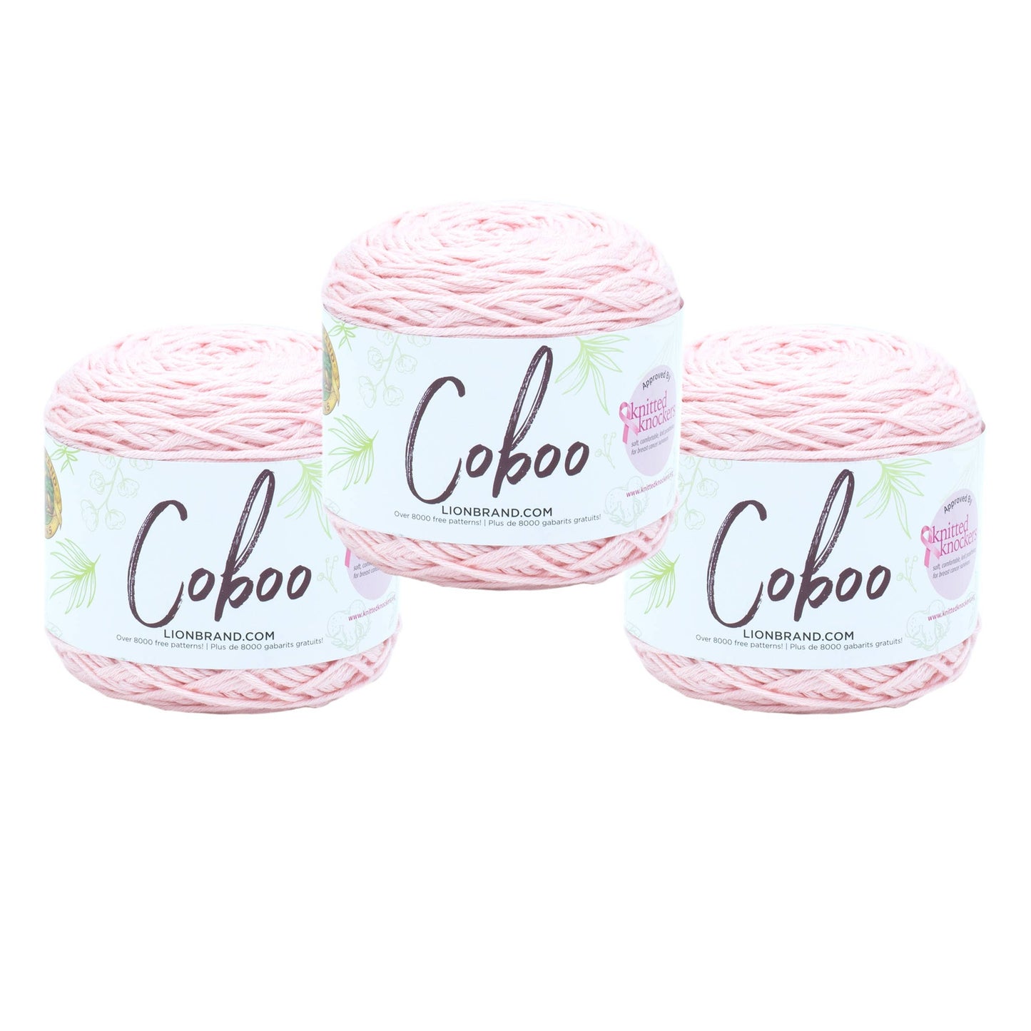 Lion Brand Yarn Coboo Pink 3 Pack