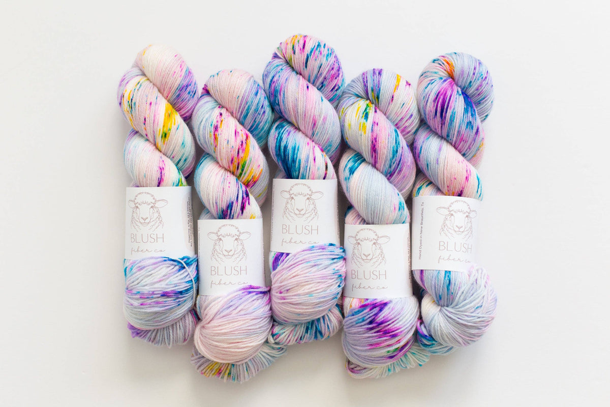 Pool Party Hand Dyed SW Merino Nylon Yarn