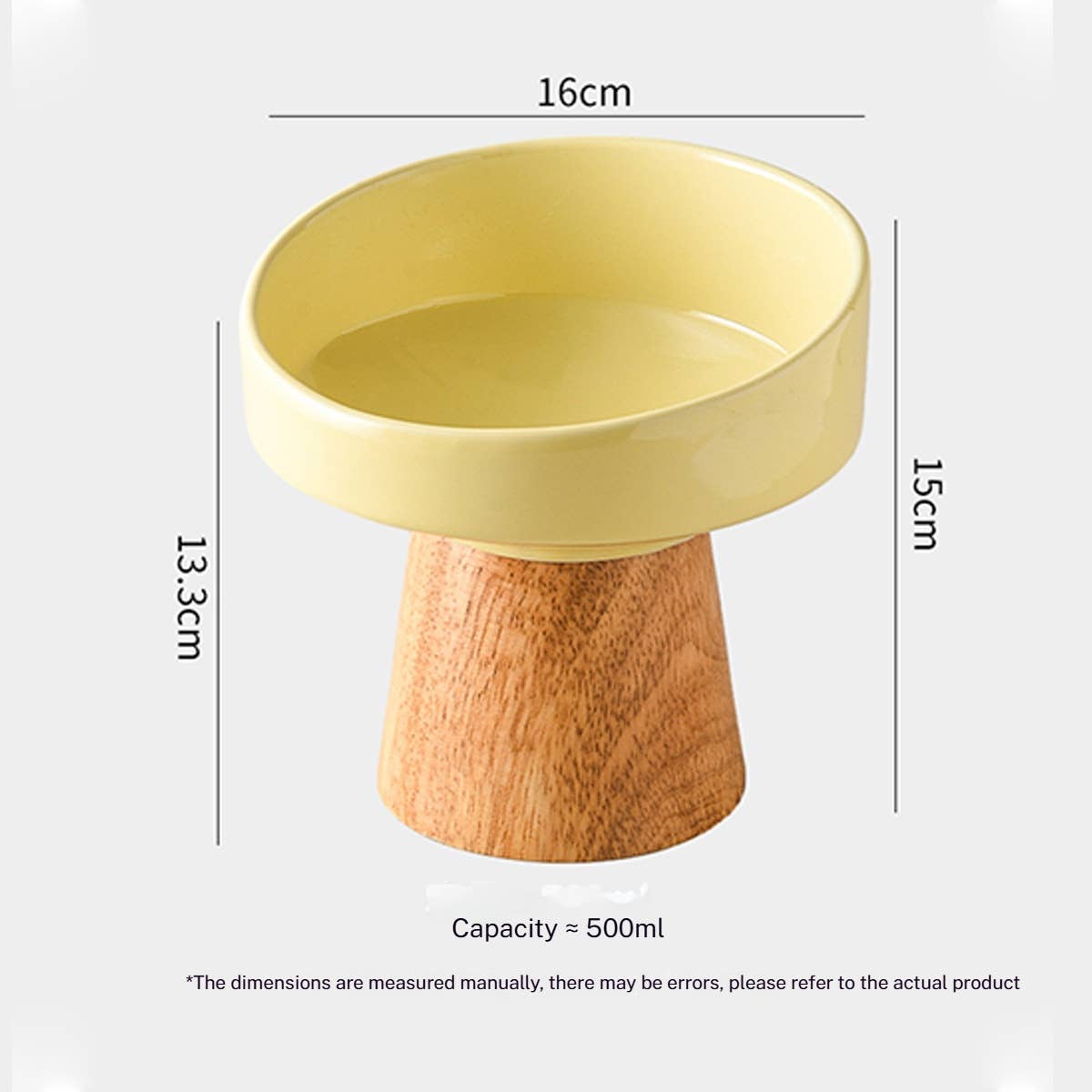 Tilted Raised Ceramic Pet Bowl for Neck Comfort_CWMM5938