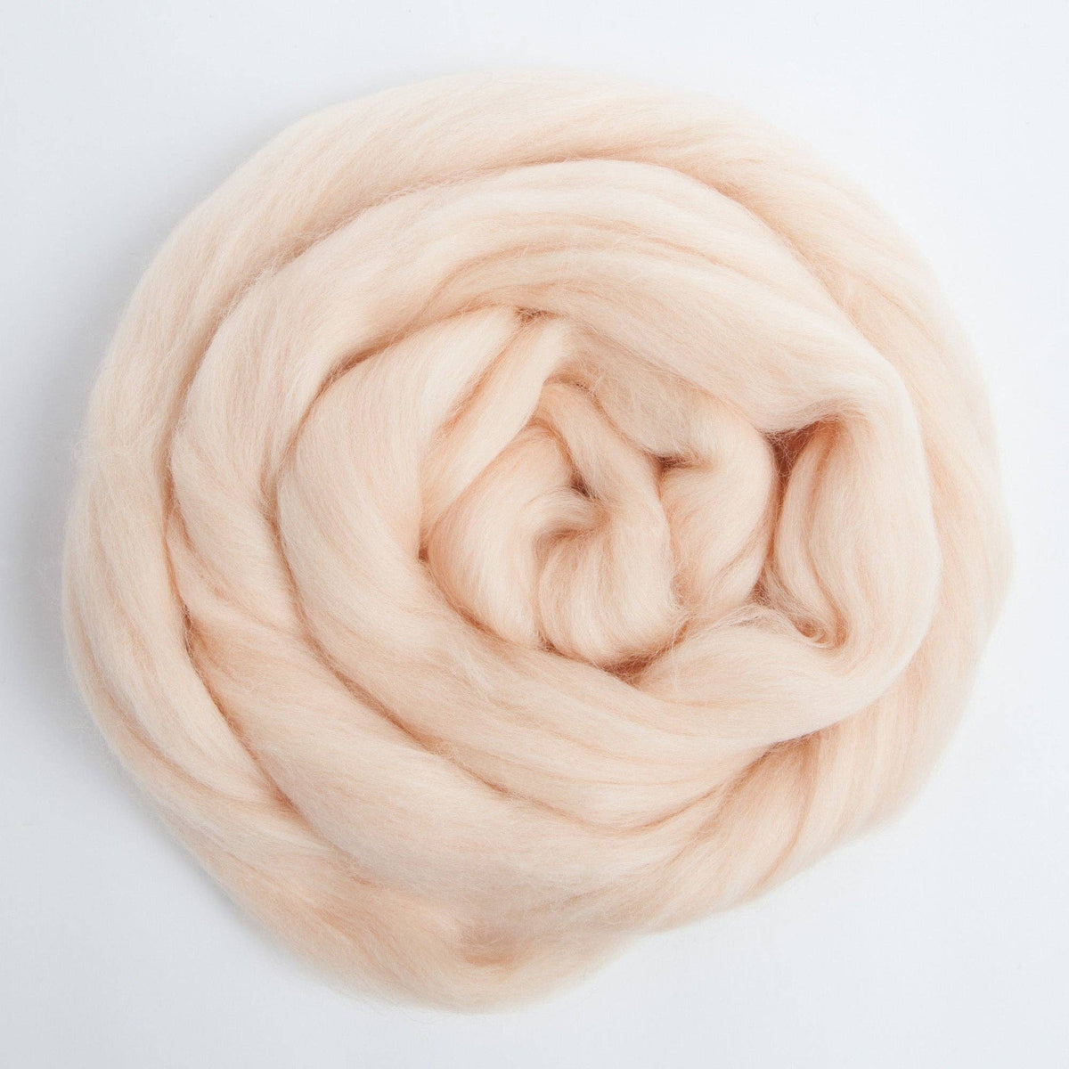 Merino Wool Top Roving, Vanilla, 1 ounce