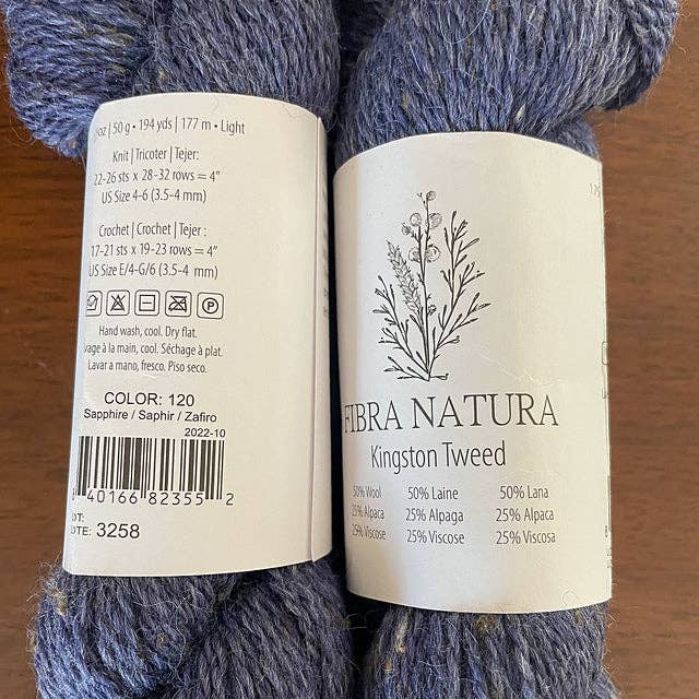 Kingston Tweed wool alpaca blend yarn - DK weight 194 yards each