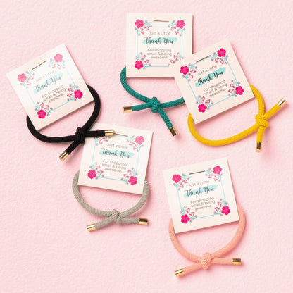 Thank You Gifts Gold Tip Elastic Hair Tie