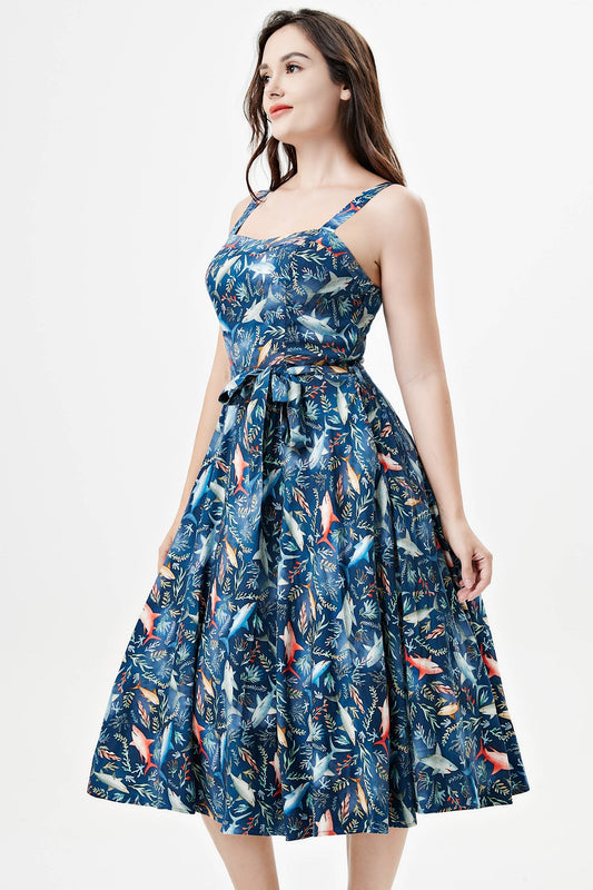 253113 | Lori | Soysilk Swing Dress With Pockets