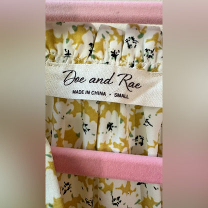 Floral Sleeveless Tiered Midi Dress, Size S | 0204