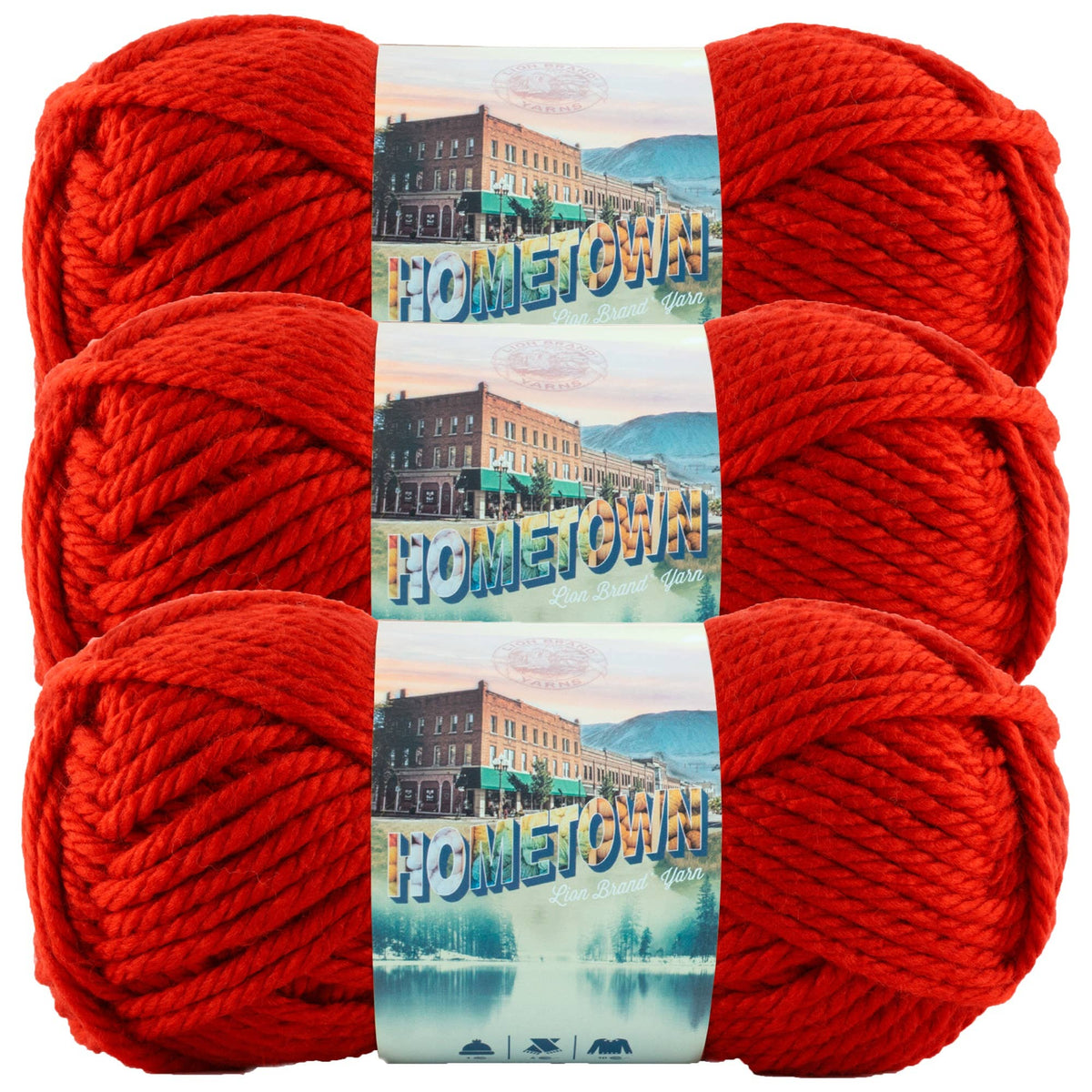 Lion Brand Yarn Hometown 3 Pack
