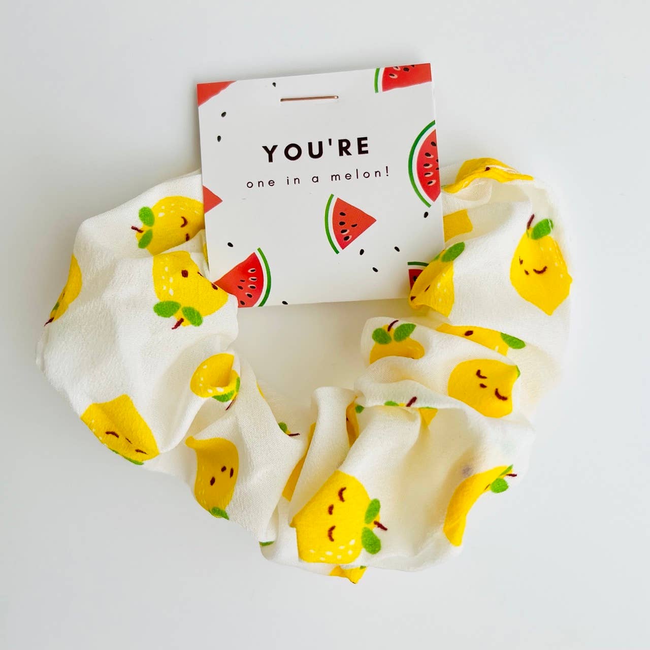 "You're One in a Melon" Thank You Scrunchies | Cute Fruit