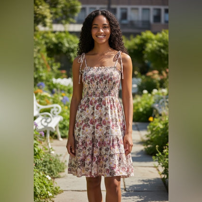 Adoratble Mini Dress, Floral Crepe. NWOT , Size S | 0207