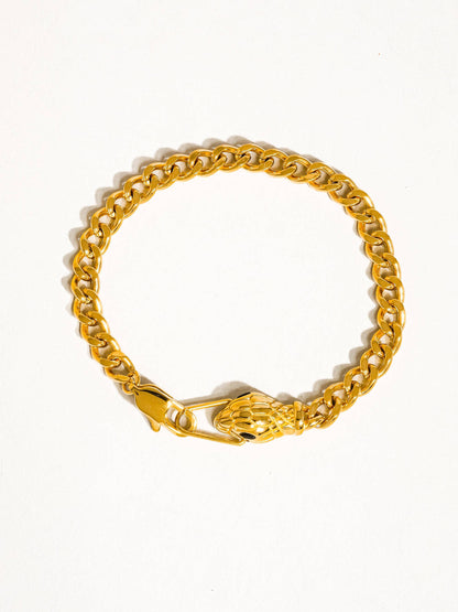 Habu 18K Gold Non-Tarnish Serpent Bracelet