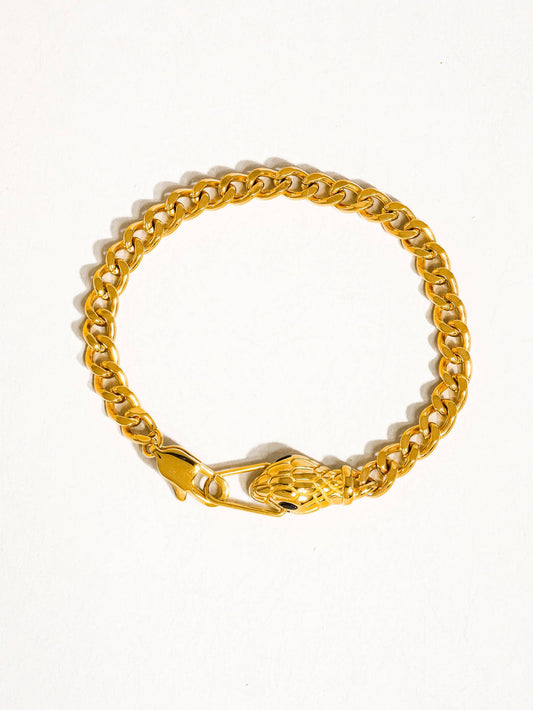 Habu 18K Gold Non-Tarnish Serpent Bracelet