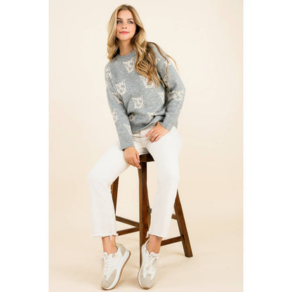 Cat Pattern Sweater