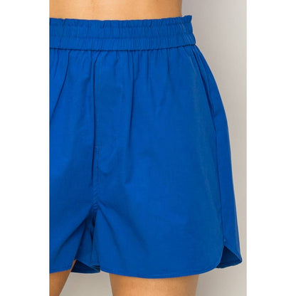 Poplin High Waist Shorts