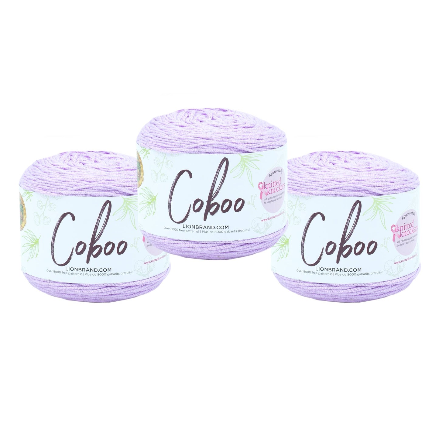 Lion Brand Yarn Coboo Lilac 3 Pack