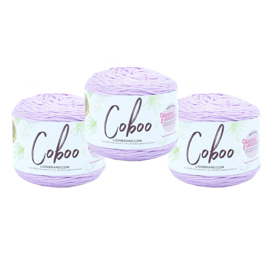 Lion Brand Yarn Coboo Lilac 3 Pack