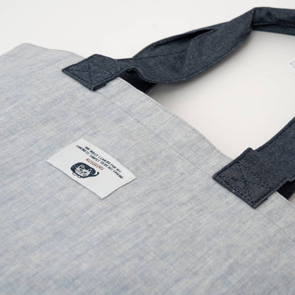 Kusuguru Japan Cat Embroidered Tote Bag – Light Blue