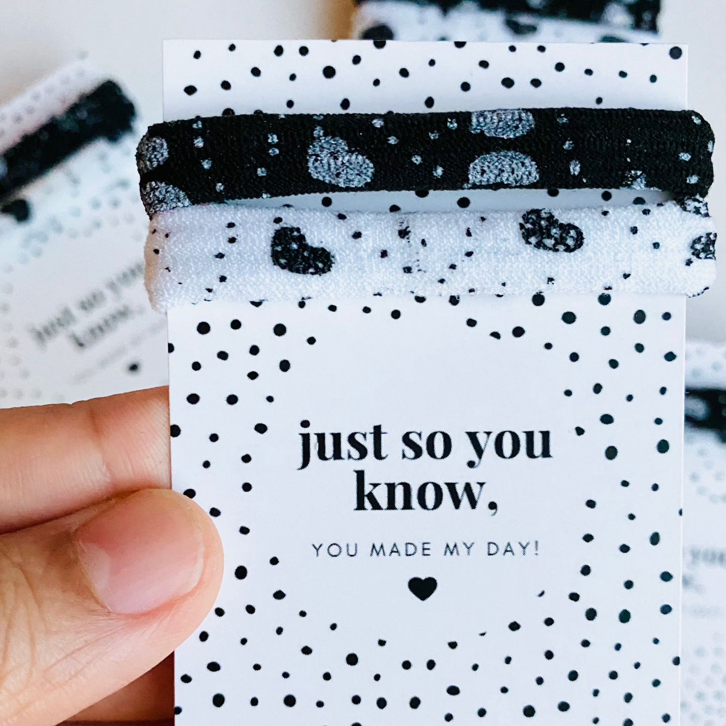 Thank You Gifts Mini Heart Hair Tie