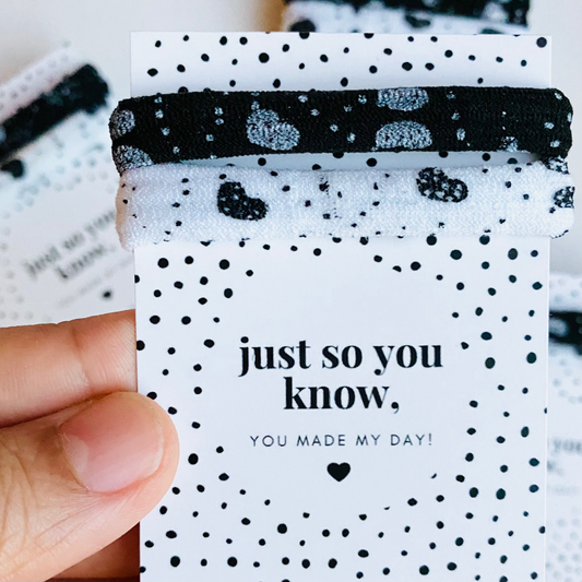 Thank You Gifts Mini Heart Hair Tie