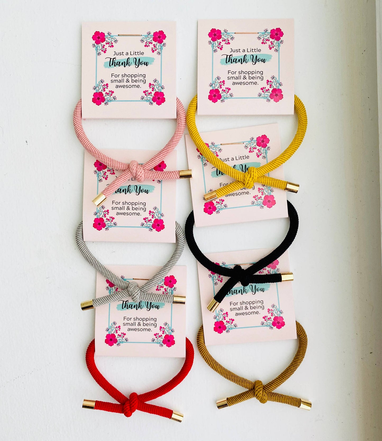 Thank You Gifts Gold Tip Elastic Hair Tie