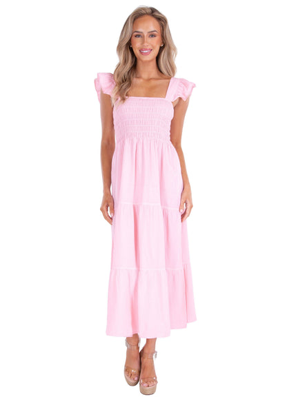 NW1539 - Baby Pink Cotton Dress