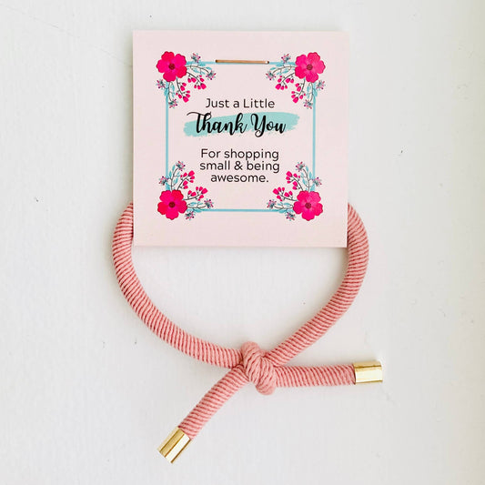 Thank You Gifts Gold Tip Elastic Hair Tie