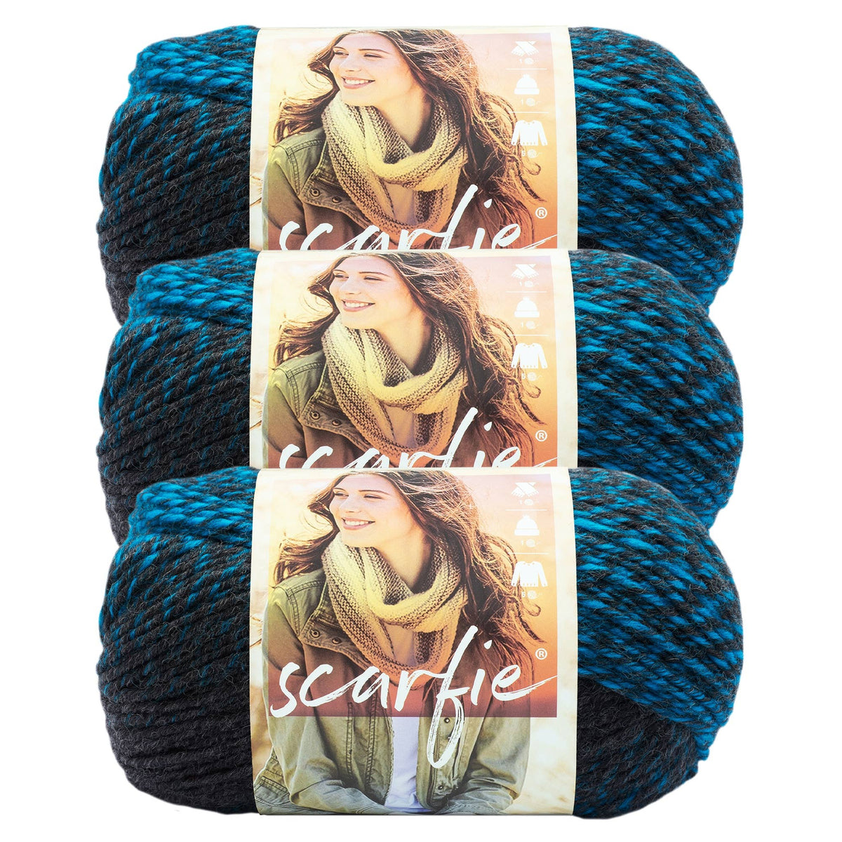Lion Brand Yarn Scarfie 3 Pack