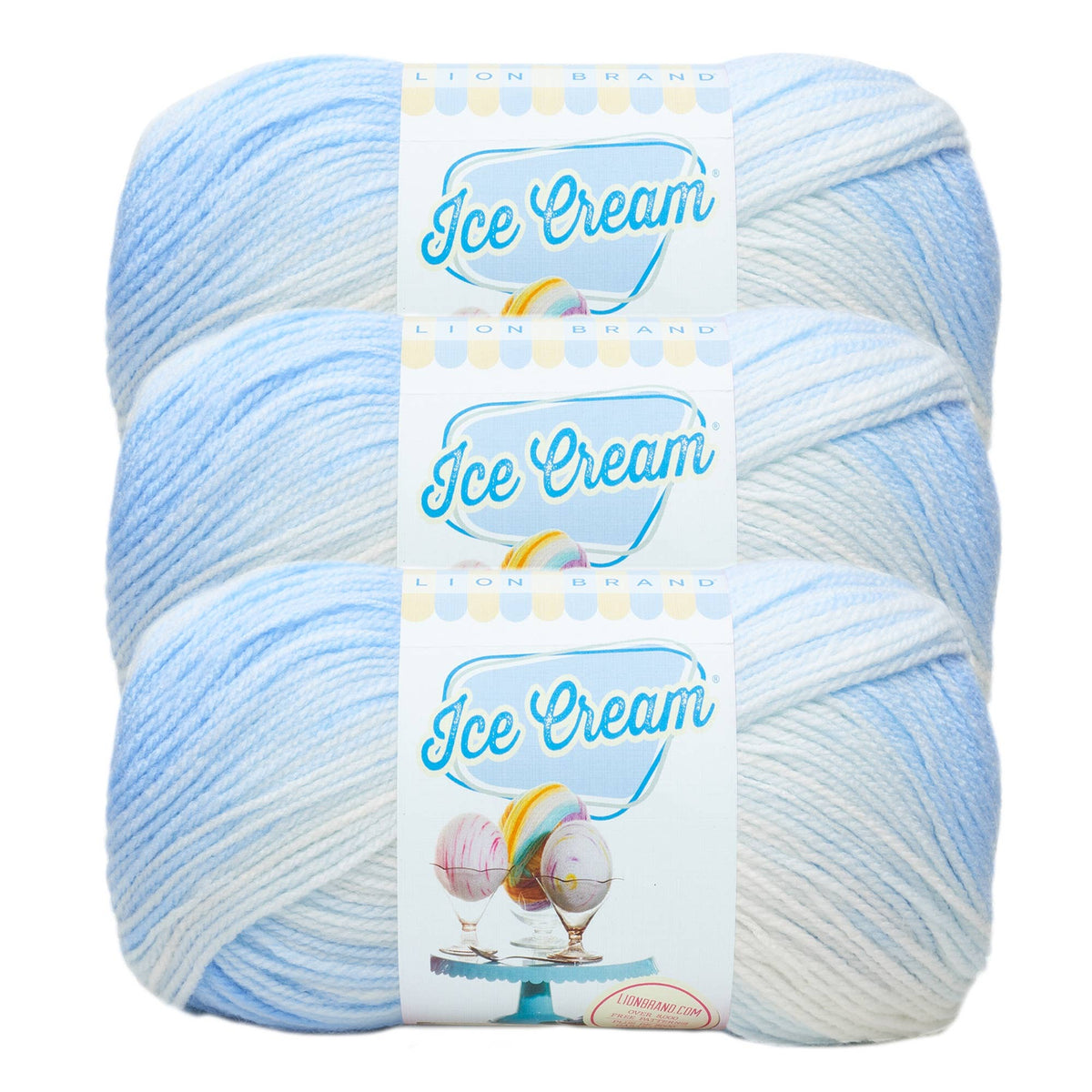 Lion Brand Yarn Ice Cream 3 Pack