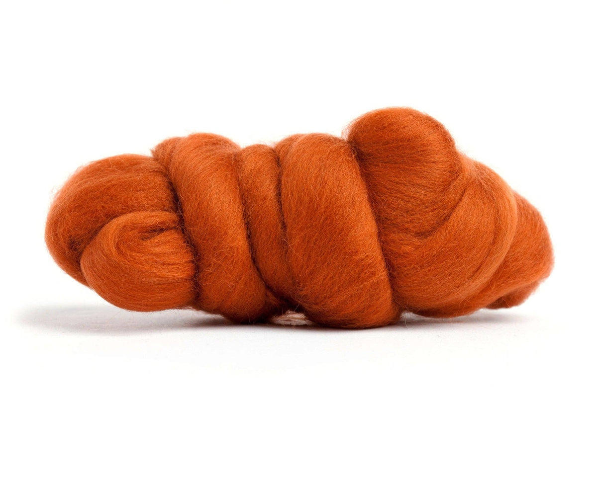 Merino Wool Top Roving, Nutmeg, 1 ounce