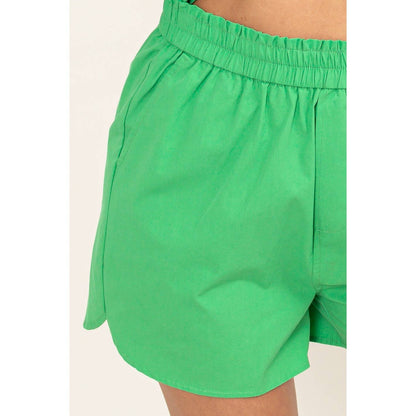 Poplin High Waist Shorts