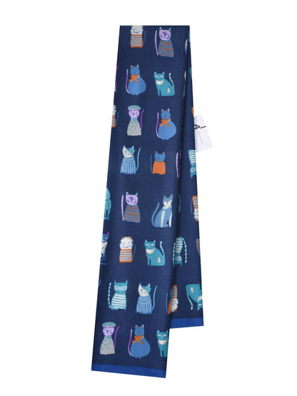 Scarvii - Cute Cartoon Cat Pattern Scarf