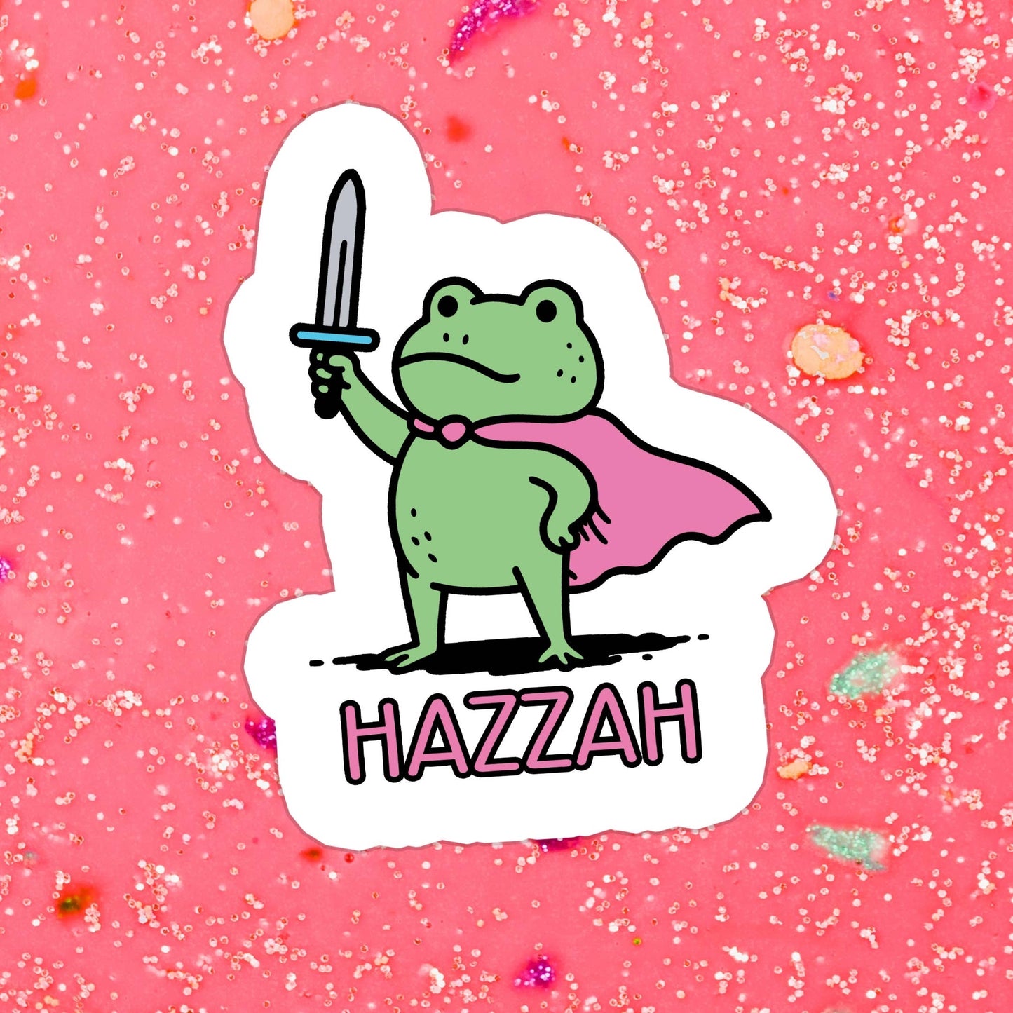 Frog Funny Cute Waterproof Vinyl Sticker