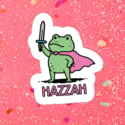 Frog Funny Cute Waterproof Vinyl Sticker