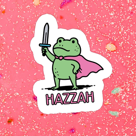 Frog Funny Cute Waterproof Vinyl Sticker