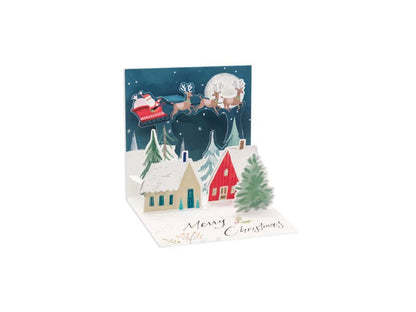 Up, Up, and Away Christmas Mini Pop-Up Card