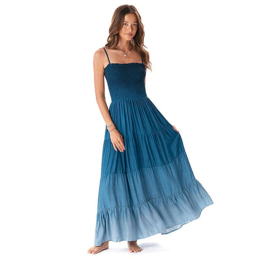Ocean Mist Rayon Mai Tai Maxi Dress