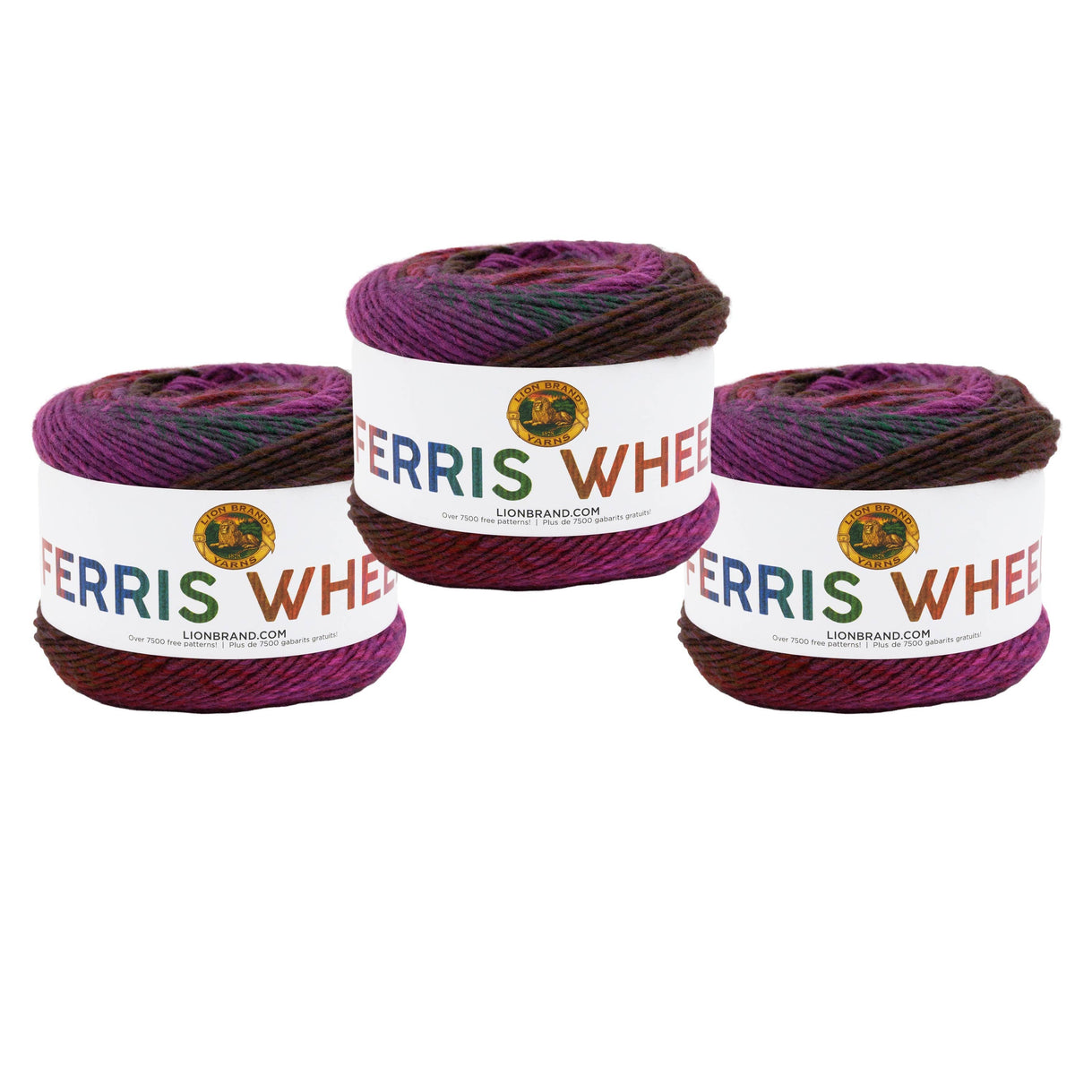 Lion Brand Yarn Ferris Wheel 3 Pack