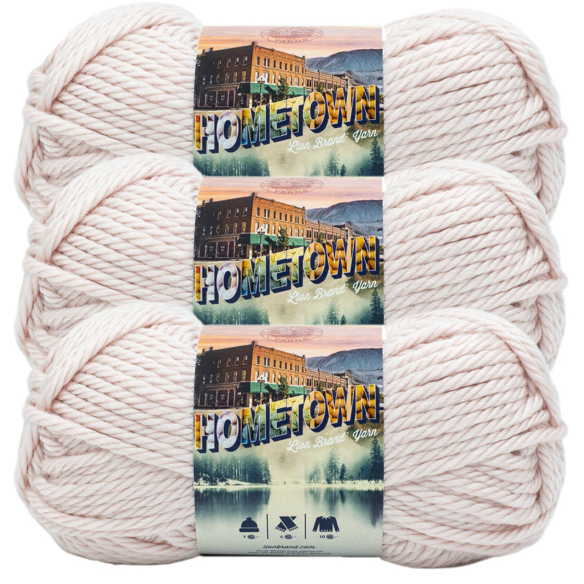 Lion Brand Yarn Hometown 3 Pack
