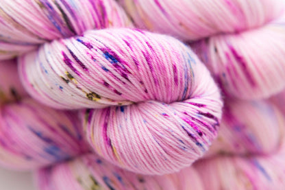 Wild Orchid Hnad Dyed SW Merino Nylon Yarn Indie Dyed