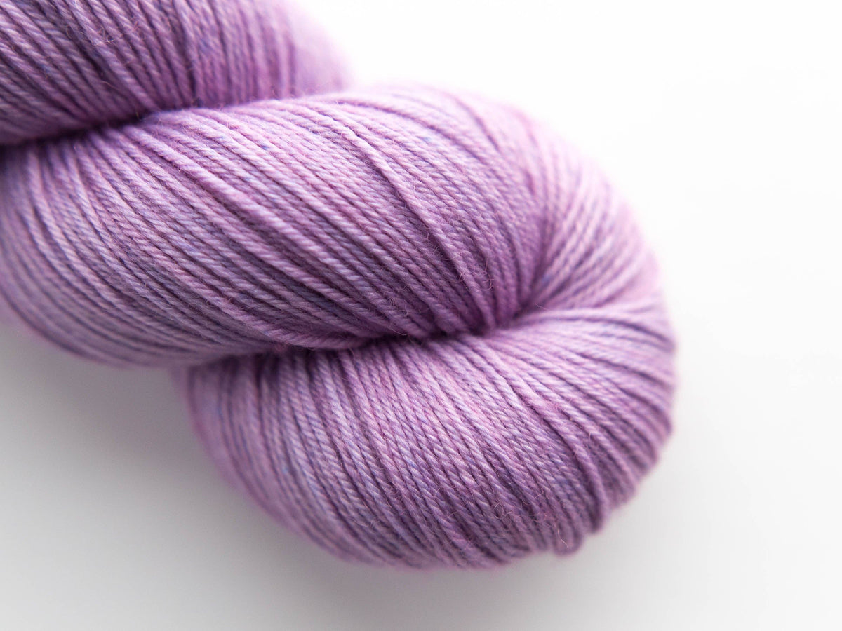 Lilac Hand Dyed 85/15 SW Merino Nylon Indie Yarn