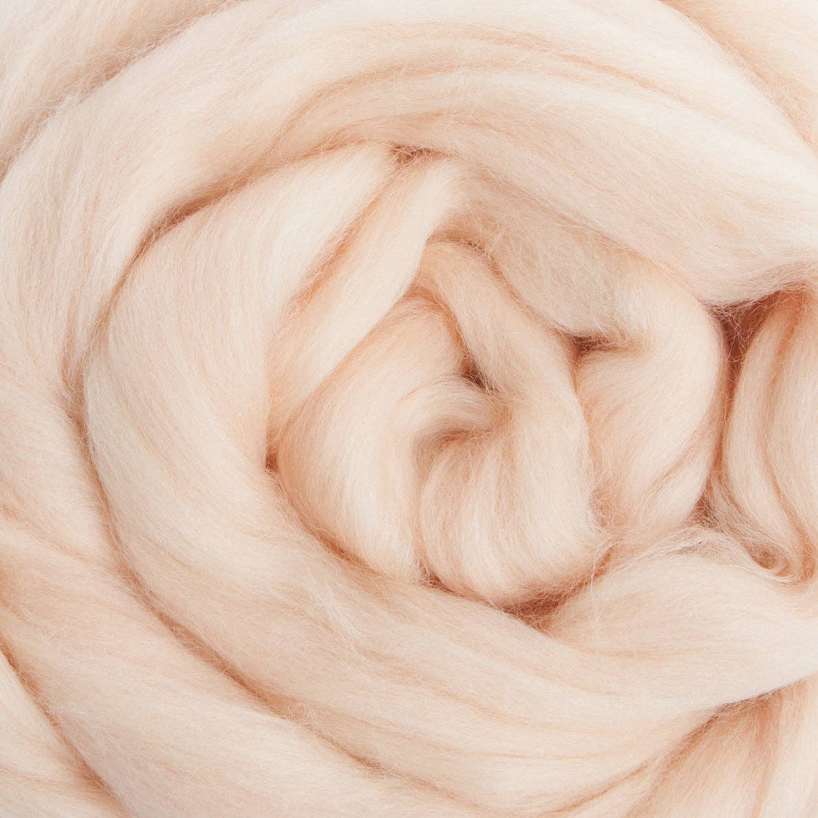 Merino Wool Top Roving, Vanilla, 1 ounce